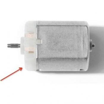 Motor de Cepillo Carbono 12 V con Eje Moleteado 280SC 6,3 mm