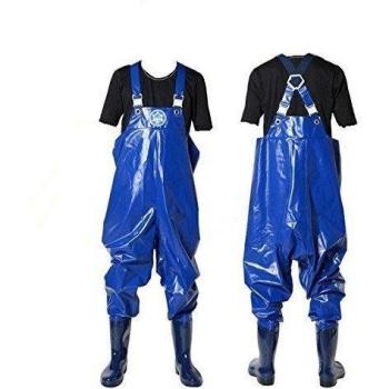 Koshin Marine Blue 24‑inch Light King Long‑Torso Boots (2E)
