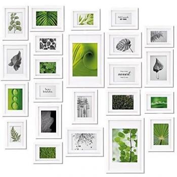 Cadre Décoration Murale Bois et Verre Plastique