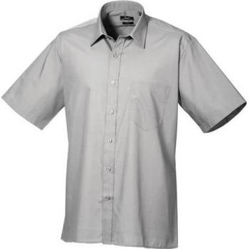 Camicia di Lavoro Uomo Premier Manica Corta 37cm Argento