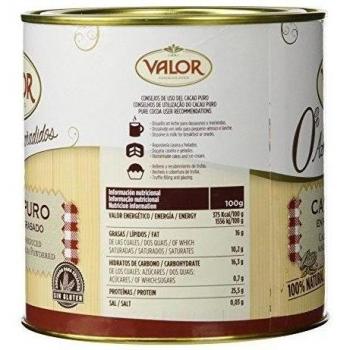 Cacao puro Valor en polvo desgranado 0% azucares añadidos