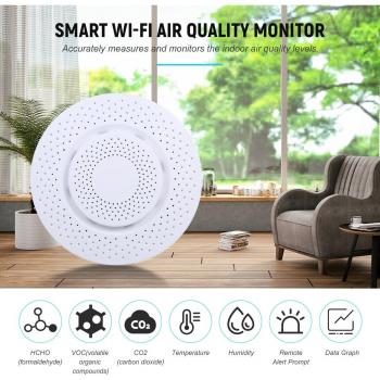 Wi-Fi Enabled Indoor Air Tester with Data Logging for VOCs and CO2