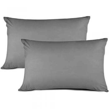 StainShield Grey Envelope Pillowcase Set