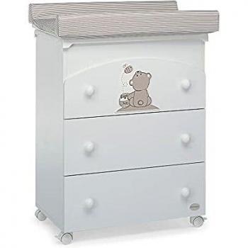 Bagnetto fasciatoio Foppapedretti 9900073410 GOLOSONE 3 cassetti Bianc