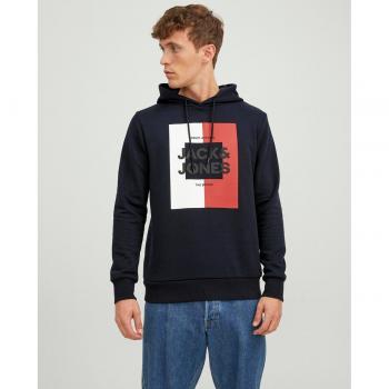 Kapuzensweatshirt JJOSCAR von JACK & JONES in navy für Herren