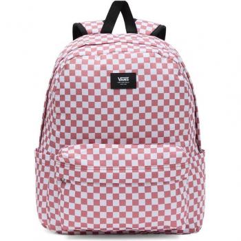 Mochila Vans 'Old Skool' Cuadro Blanco Rosa