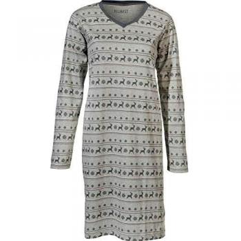 REDBEST Frauennachthemd grau, 48/50, einseitiges Jersey