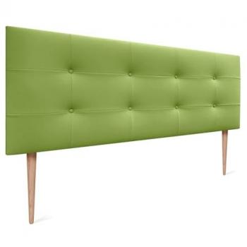 Cabecero Capitone Acolchado Verde para Cama 150x115cm