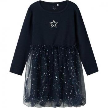 NMFrarana Mädchenkleid – Dunkelblau für Damen, 110 cm