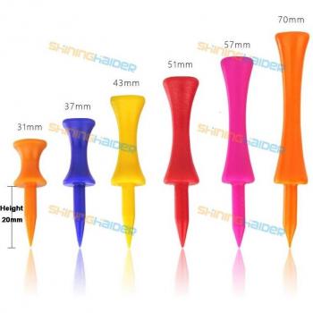 Colorful Plastic Golf Ball Tees