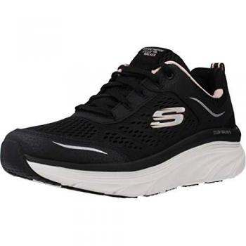 Skechers D'Lux Walker Damen Freizeitschuhe schwarz/rosa