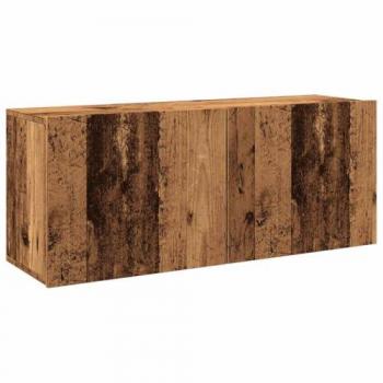 Mobile a Parete per TV in Legno Antico 100x30x41 cm