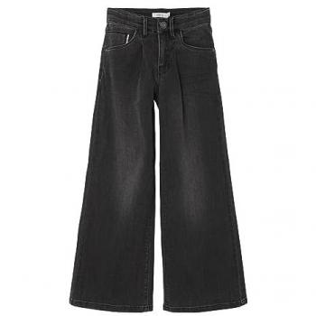 NAME IT Mädchen Jeans Nkfbella Wide Leg Schwarz 134