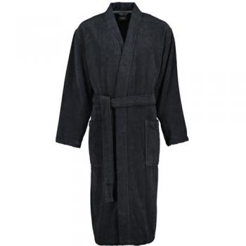 Cawö Herrenbademantel Walkfrottee Kimono-Kragen