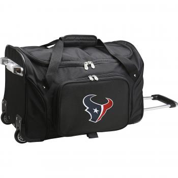 Texan Pride 22” Wheeled Carryall – NFL Black
