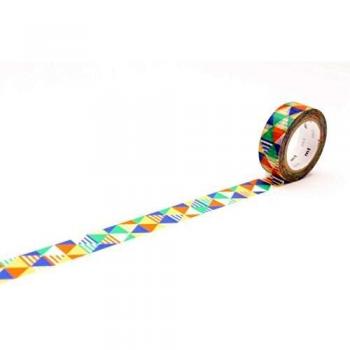 Ruban MT motif losanges bleu (bleu clair) 15 mm x 10 m