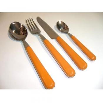 Set 24 Posate Inox EME Brio Arancio