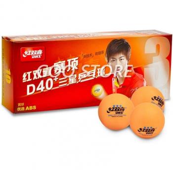 Pelotas de Ping Pong DHS 3 Estrellas D40 Amarillas