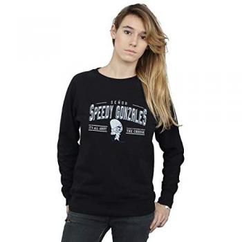All About Cheese Speedy Gonzales Women's Black Hoodie