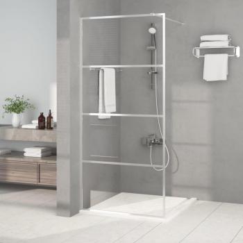 Paroi de douche en verre ESG transparent Argenté 90x195 cm