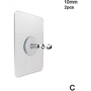 2pcs Strong Adhesive Wall Mount Hooks