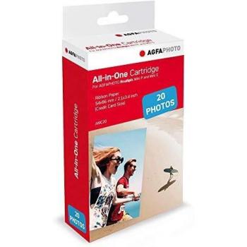 AGFAPHOTO Cartuccia AMC-20 20 foto per AMP23, P210-C210 e Mini Shot (53 x 86 mm)