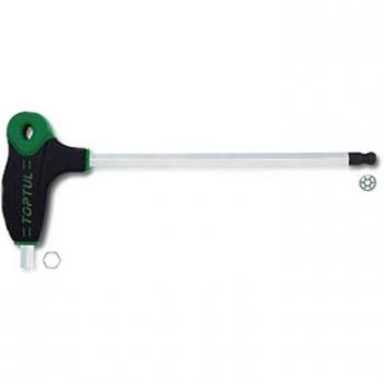 Llave acodada 3 mm TOPTUL con cabeza redonda y empuñadura en L