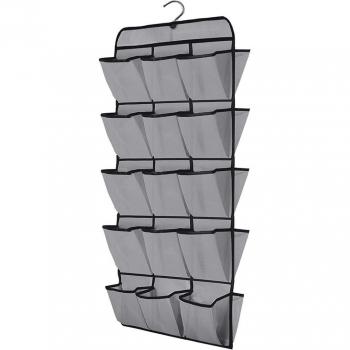 Dual Sided 30 Pocket Hanging Shoe Organizer
