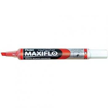 Marqueur Pentel Maxiflo Rouge à pointe biseautée pour tableau blanc