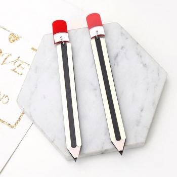 Acrylic Pencil Pendant Earrings