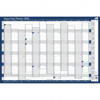 Sasco 2020 Poster Style Vertical Year A1 Wall Planner, 610 x 915 mm