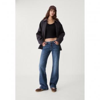Medium Light Blue Flared Denim by Stradivarius – Size 16