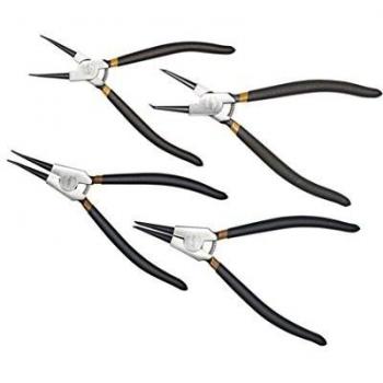 Pince à circlips coudée Ampro T73334