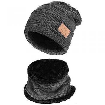 Tuopuda Gorro y Bufanda Caliente con Guantes para Invierno