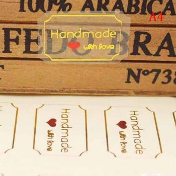 Handmade With Love Packaging Labels