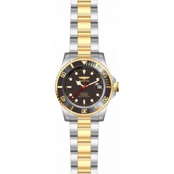 Invicta Black Metal Pro Diver 40mm Hardlex Watch – Unisex One Size