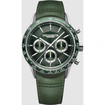 Reloj Masculino Freelancer Raymond Weil Auto con Correa de Piel
