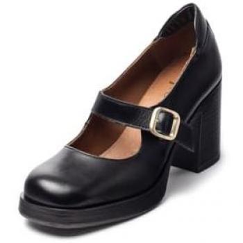 Yokono Zapato de Tacón KOLIN-010 Negro, tacón, piel, diseño elegante, color negro