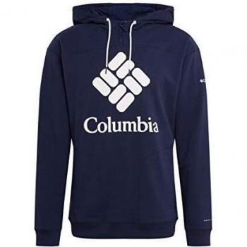 Felpa con Cappuccio Columbia – French Terry – Colore Collegiate – Blu Navy – Uomo – Taglia XXL