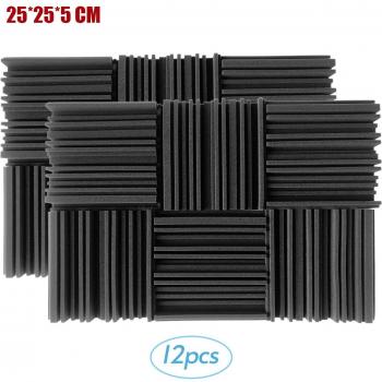 24PCS Studio Soundproofing Foam 30x30cm