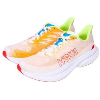 Zapatillas de Running Hoka Mach 6, Color Blanco/Rojo, Talla EU 46 2/3