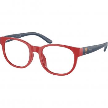 Occhiali da vista Polo Ralph Lauren Bambino PP8549U 6091 Rotondi Trasparenti Rossi