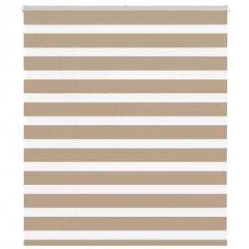 Store à Enrouleur Zébré Brun Sable – 115,9 cm Polyester