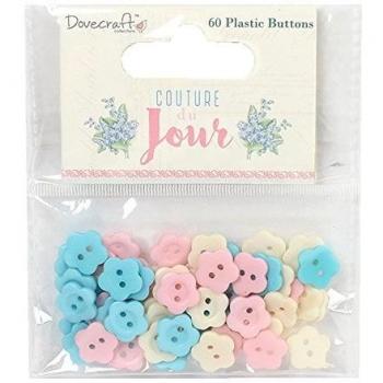 Dovecraft Couture Du Jour Plastic Buttons