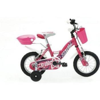Bicicletta Rosa con Rotelle Sport One 12