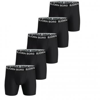 Bjorn Borg Heren Boxershort Set van 5 Prestaties Zwart