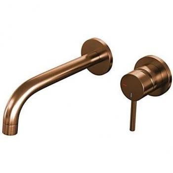 Brauer Copper Edition Mitigeur lavabo encastrable ColdStart avec partie encastrable et poignée standard cuivre brossé PVD