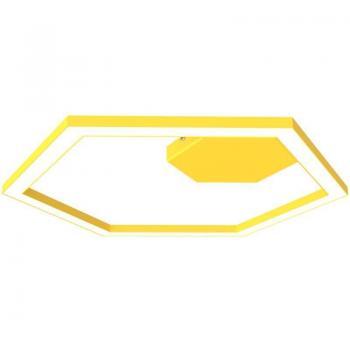 Plafón Esagono Lumicom Ø60 con Strip LED 34W/m 4000K en Metal Amarillo