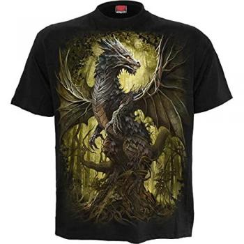 Oak Dragon Black T-Shirt for Men