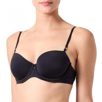 Calvin Klein Minimalist Balconette-BH mit Füllung Schwarz 75C Damen